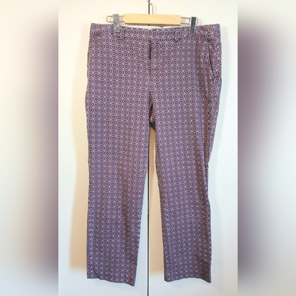 Lands’ End Women’s Slim Pants | Size 12P Estimate | Geometric Mandala Print